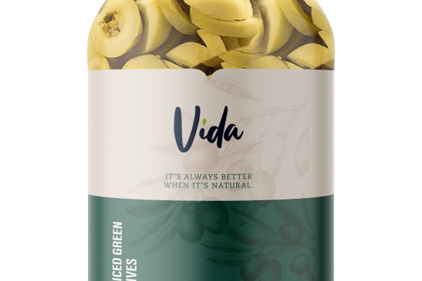 Sliced Green Olives 650 g Jar